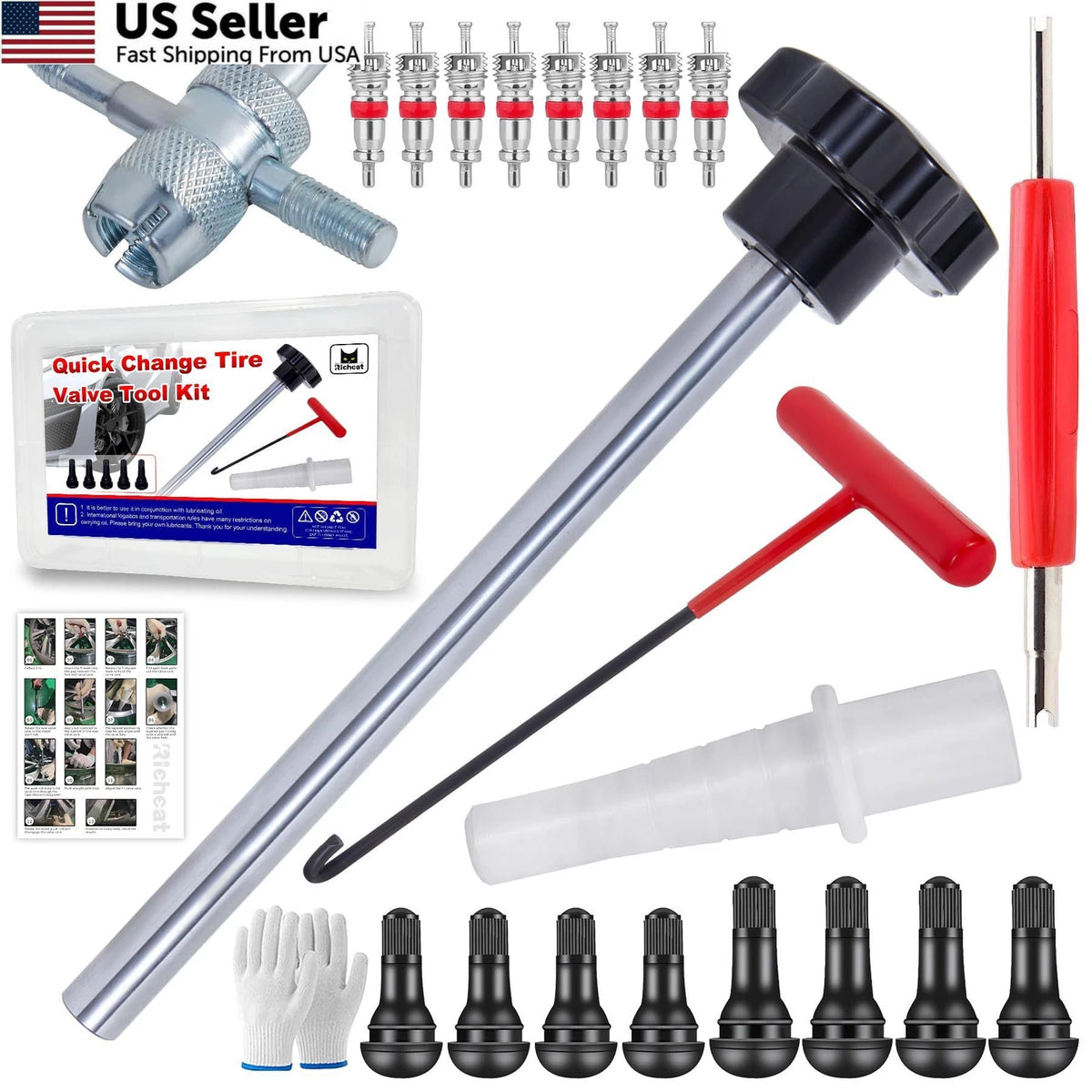 Quick Tire Valve Change Tool for Cars (2010–2023)
