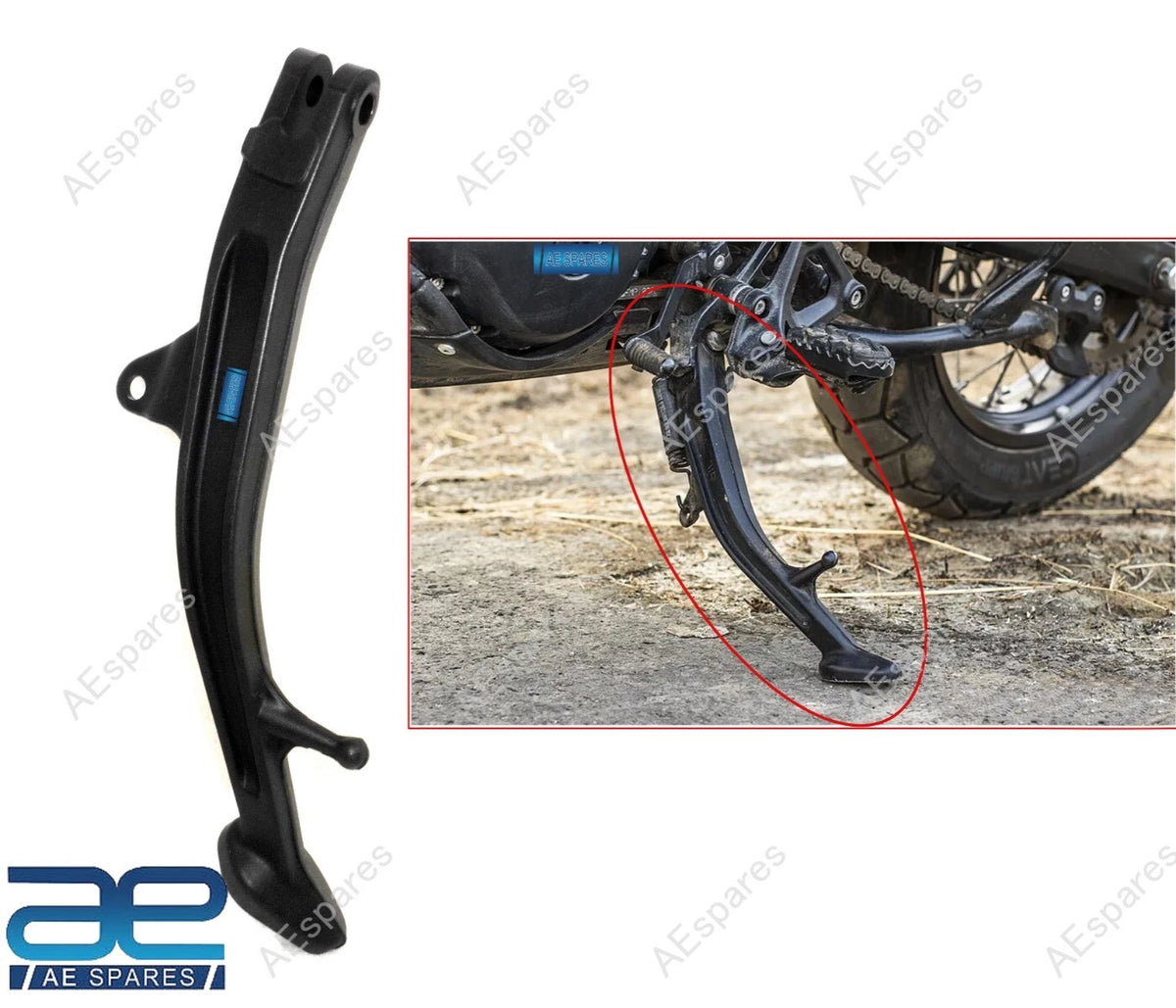 Black Side Stand for Royal Enfield Himalayan (450cc)