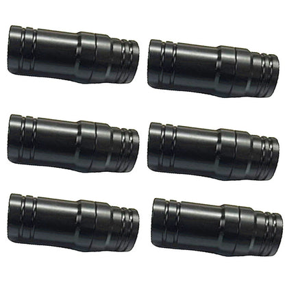 Set of 6 Joint Protectors 5/16x14 for Billiard Pool Cue Stick Black