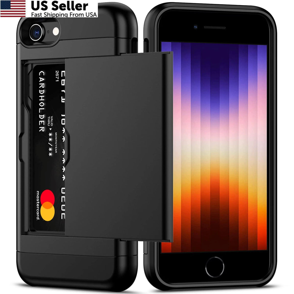 iPhone SE Case 2022/2020/7/8 (4.7 inches) - Black
