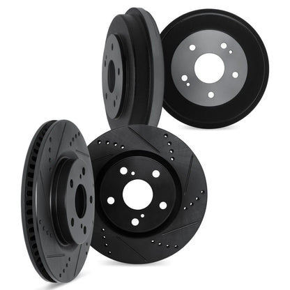 Drilled and Slotted Brake Rotor for Honda Civic (2013–2015) ALX-PAU-DF-8004-59100-CLA1
