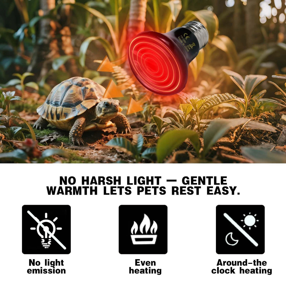 2X Ceramic Heat Lamp for Reptiles (25W)