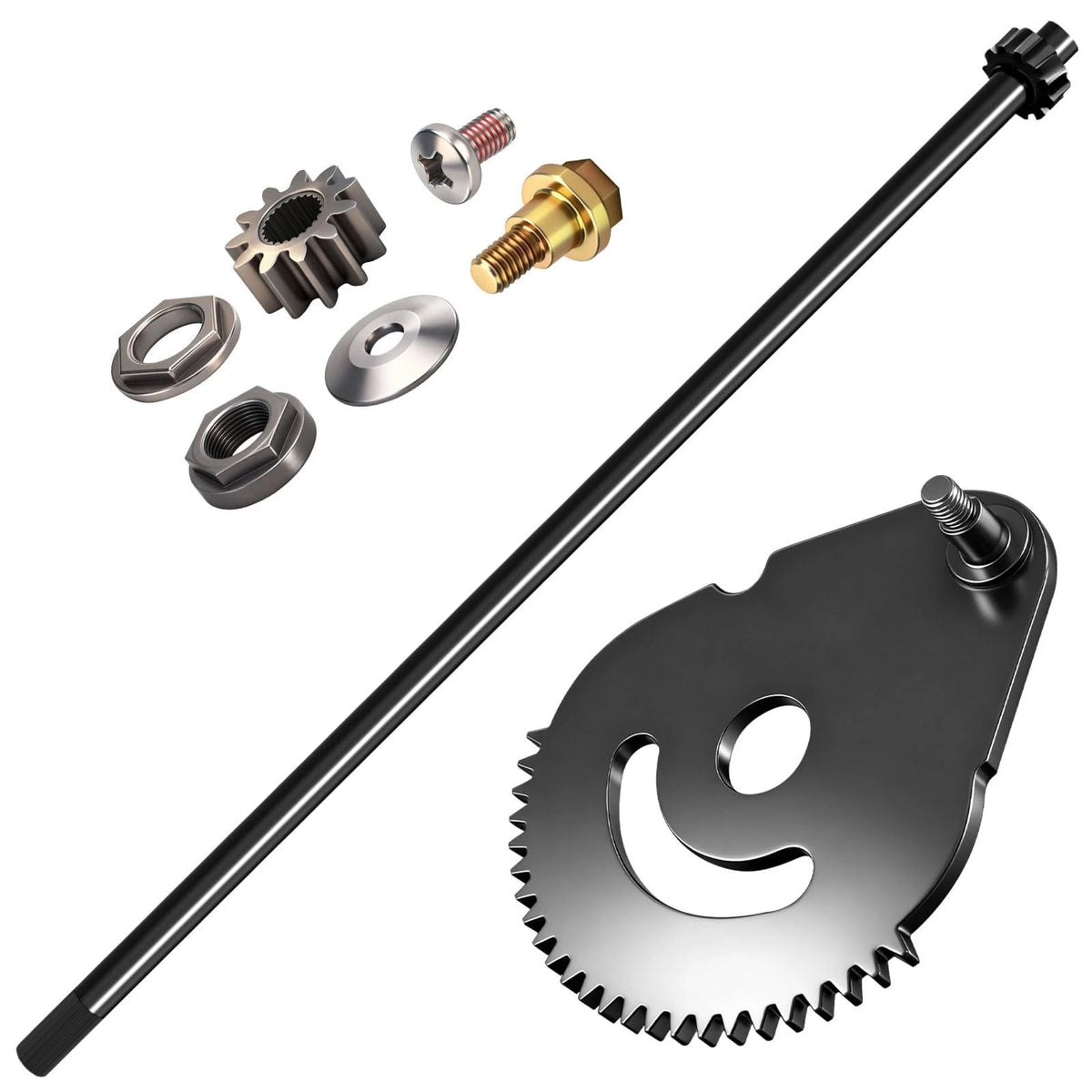Steering Shaft with Bushing & Steering Gear Kit for