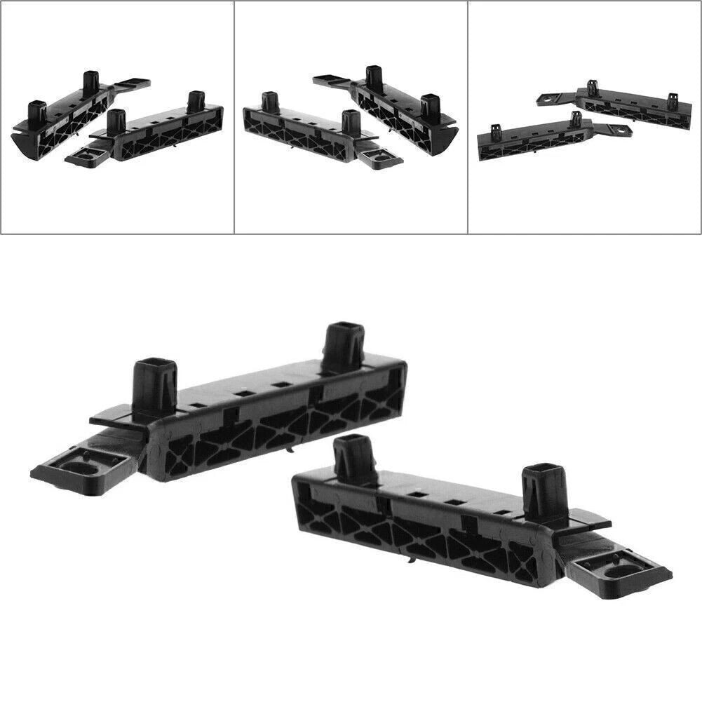 2X Front Bumper Bracket Set for Nissan Versa (2007–2012) Black