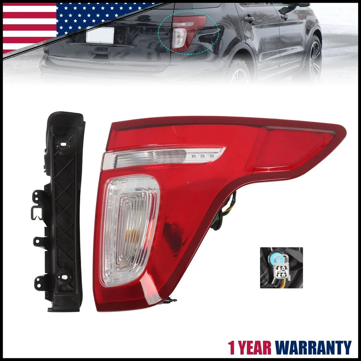 LED Brake Lamp Assembly Right Side for 2011–2015 Ford Explorer