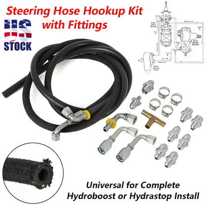 3-Line High Pressure Hose Kit for GM Hydroboost (Fits )
