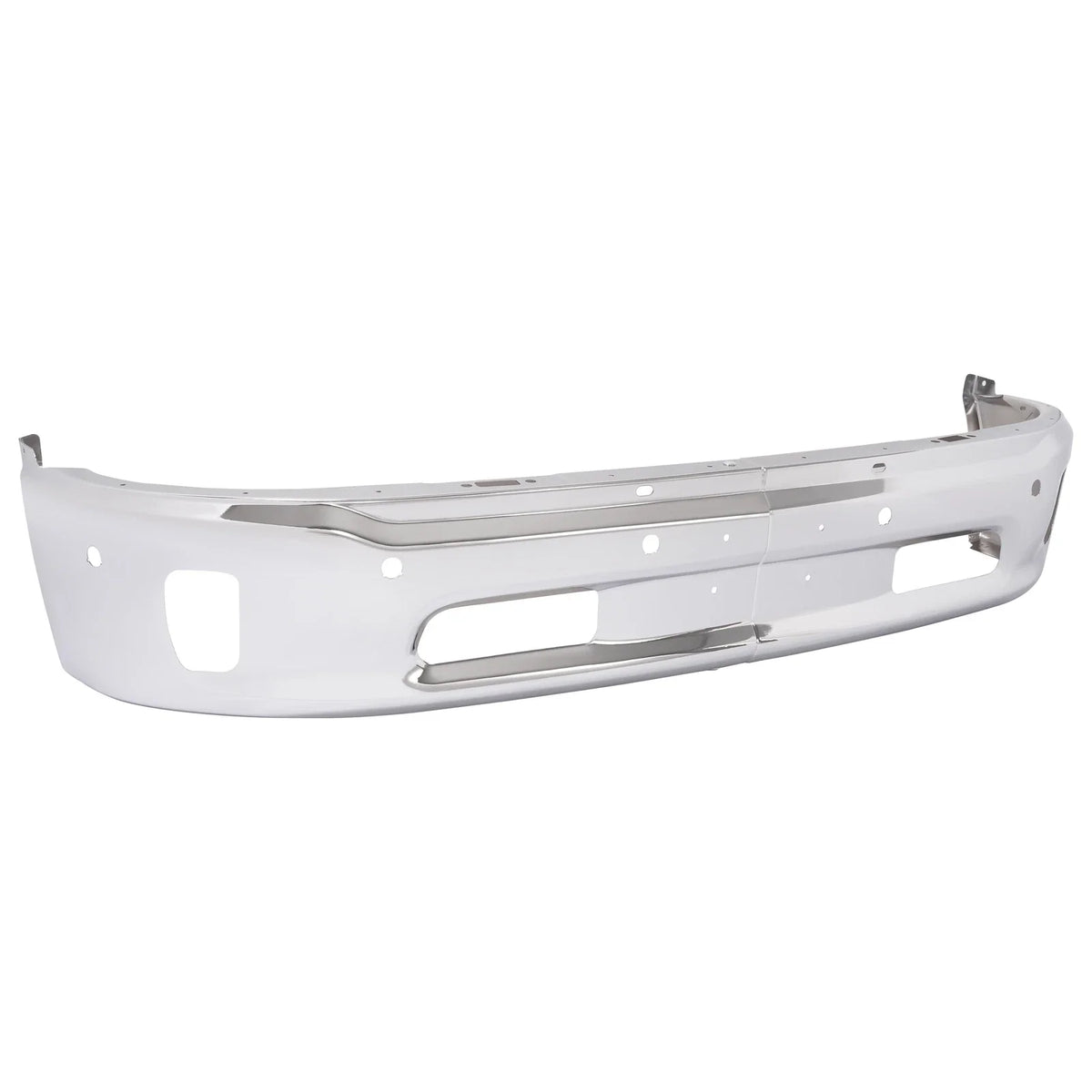 Chrome/Black Front Bumper Face Bar for 2013-2024 Ram 1500