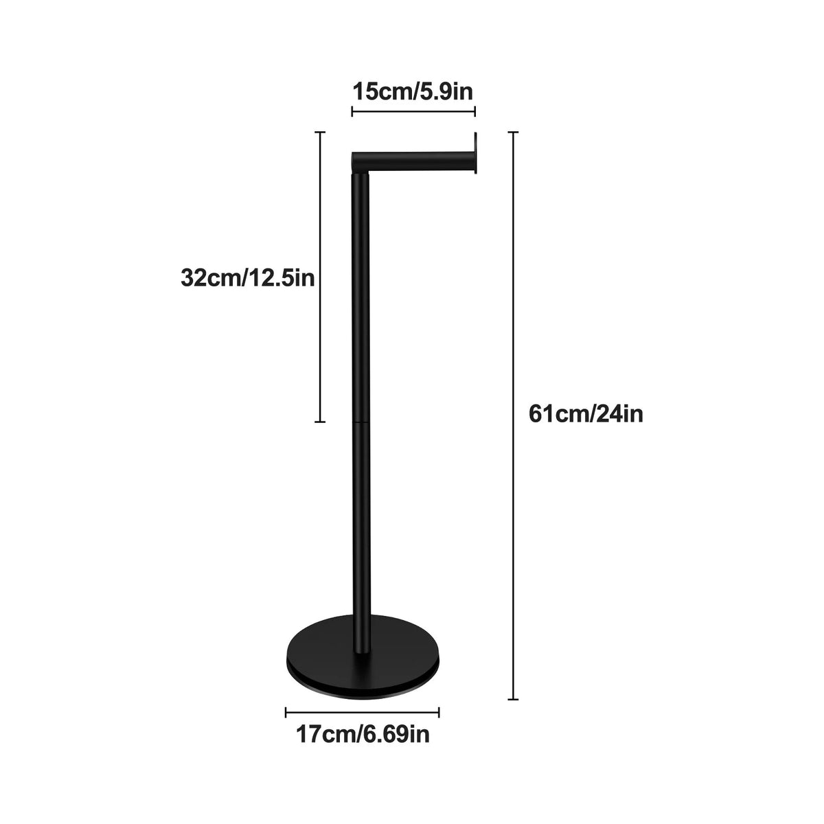 Toilet Paper Holder Stand for Bathroom Kitchen (Free Standing)
