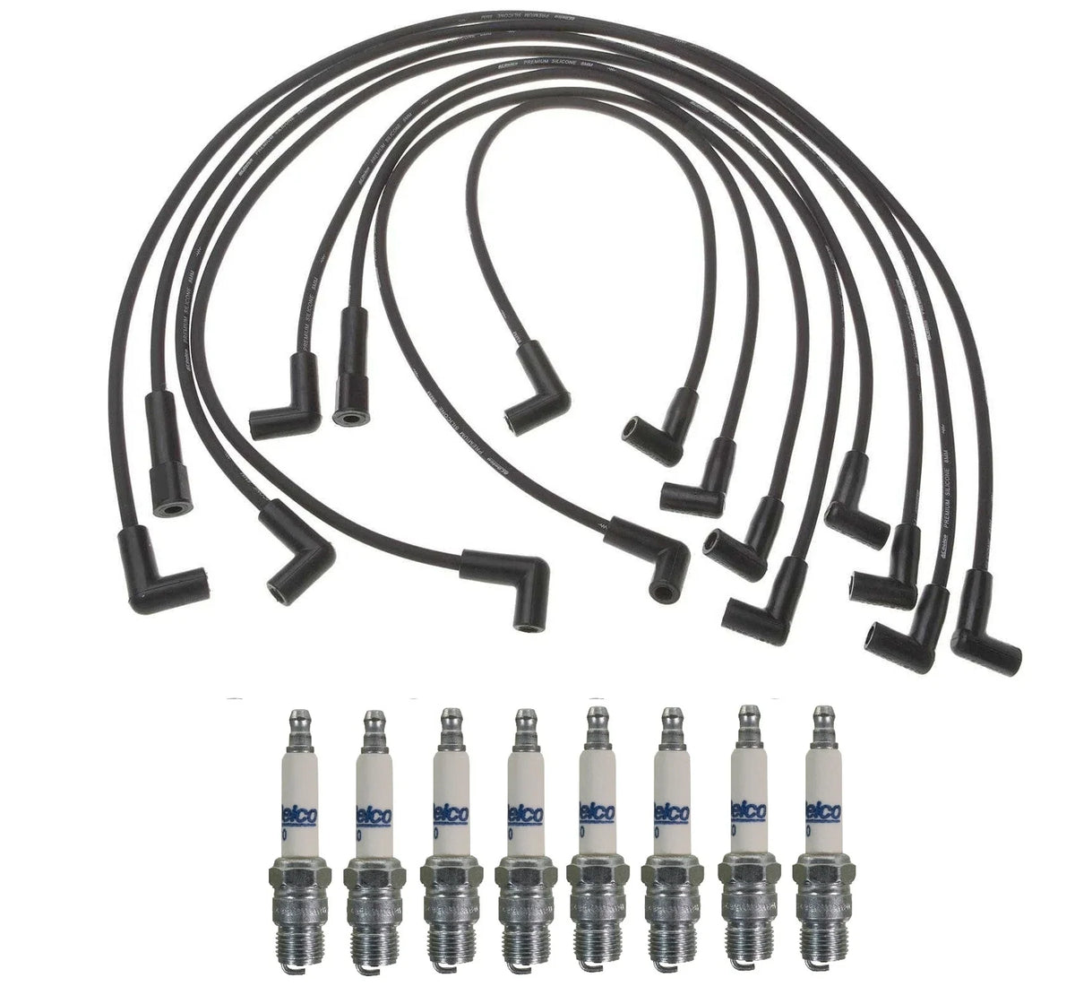 Pro Ignition Wire Set & ACDelco Rapidfire Spark Plugs for Chevy K20 (1970–1980)