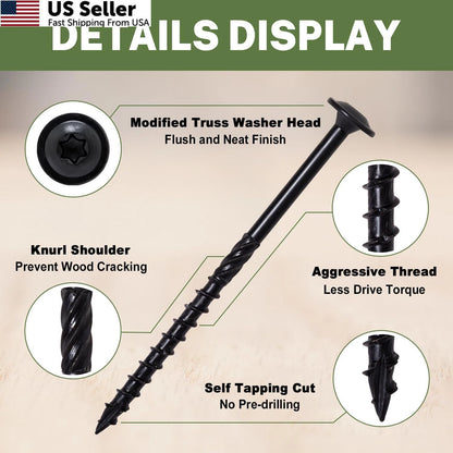 4-Inch Lag Screws #14 for Structural Wood Applications