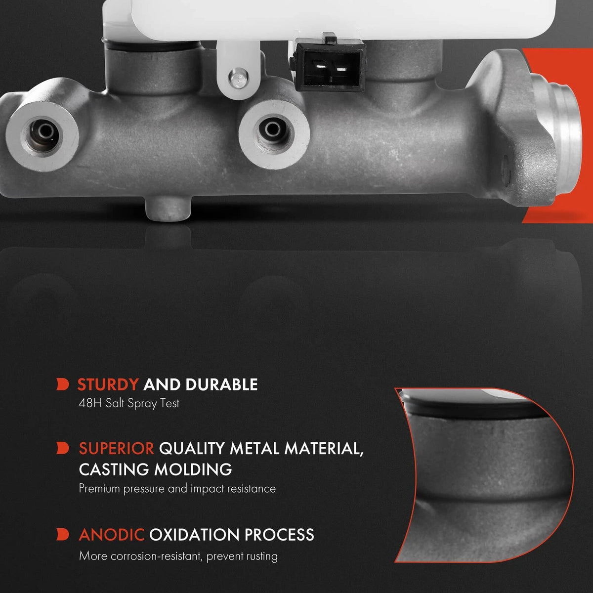 Brake Master Cylinder w/Reservoir & Sensor for Hyundai Elantra Tiburon (5851029315, M630187)