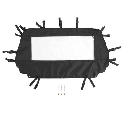 Rear Dust Barrier/Window for Arctic Cat Wildcat Trail (2014-2020) - Black Soft