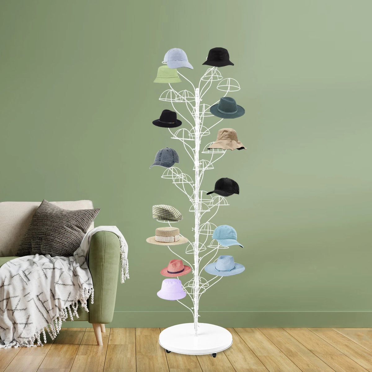 Hat Display Stand for Floor Use
