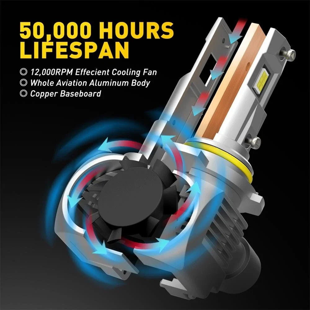 AUXITO 9005 LED Headlight Bulb Set - 2X for Hilux N70