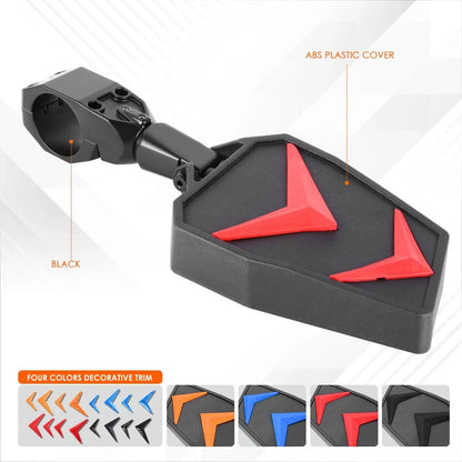UTV Side View Mirrors with Clamp for Roll Cage - Universal Fit