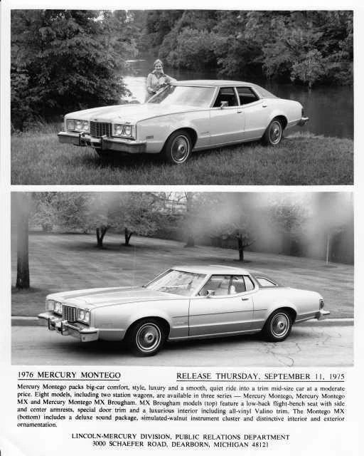Press Photo for Mercury Montego (1976)