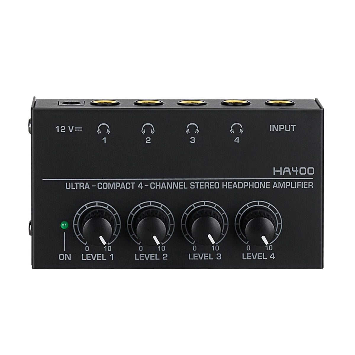 4 Channels Mini Stereo Headphone Amplifier for 12V Systems