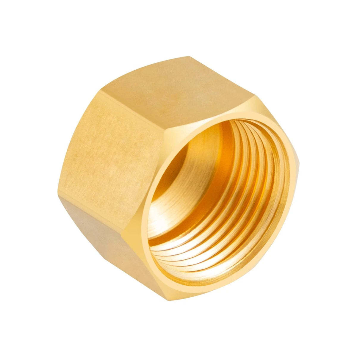 12X 1/4-Inch Brass Compression Cap Stop Valve for Various Applications