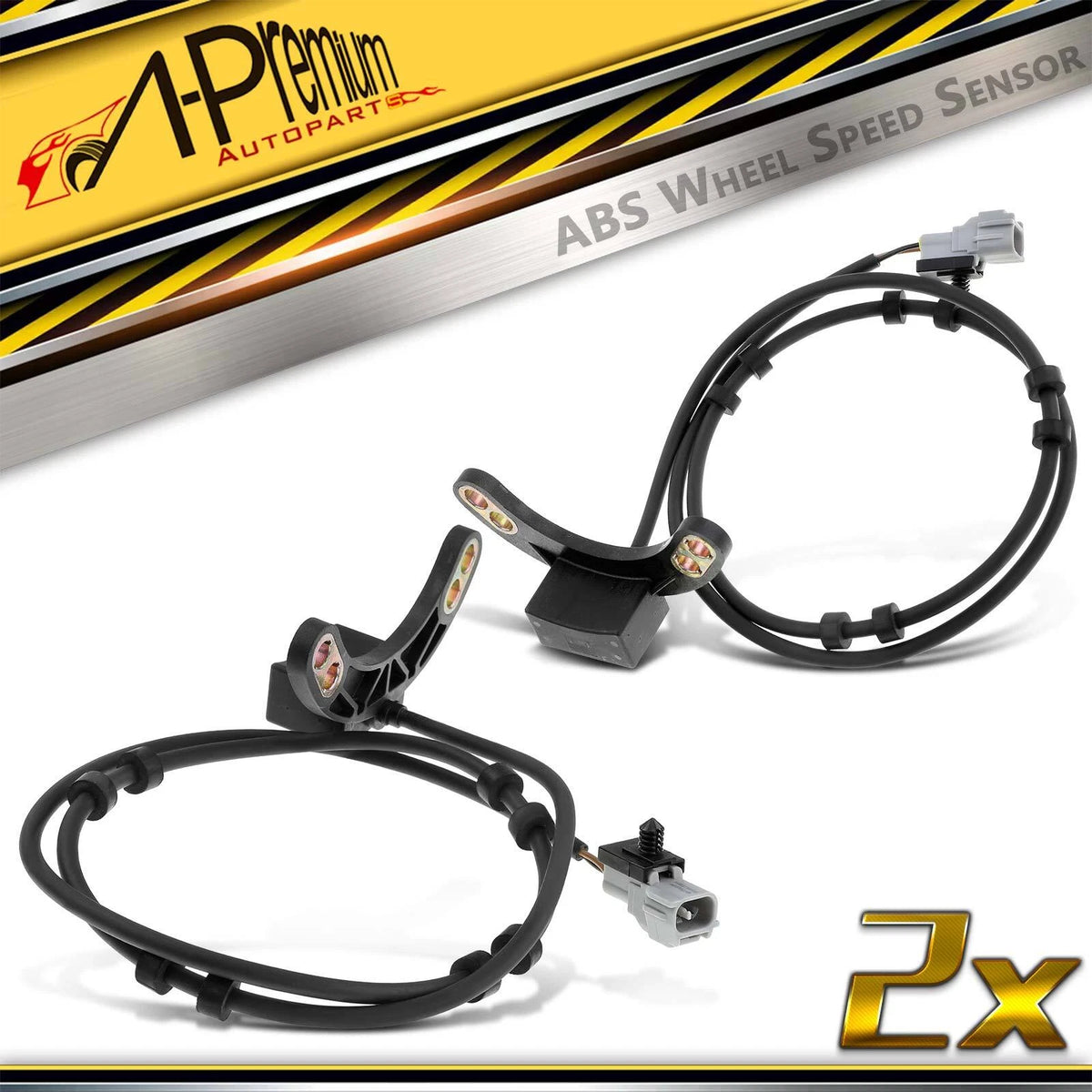 2X Front ABS Wheel Speed Sensor for Dodge Ram 1500 2500 3500 (1996–1999) 56028151AB, 56028152AB