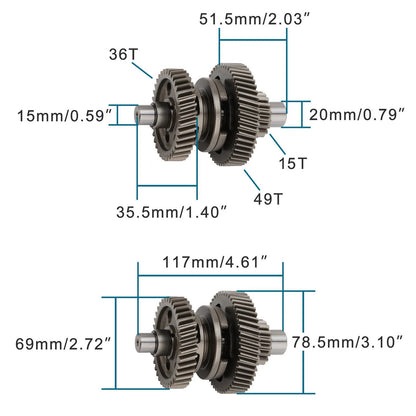 15T AU200 ATV Engine Gearbox Outer Case Replacement for ATV200/ATV