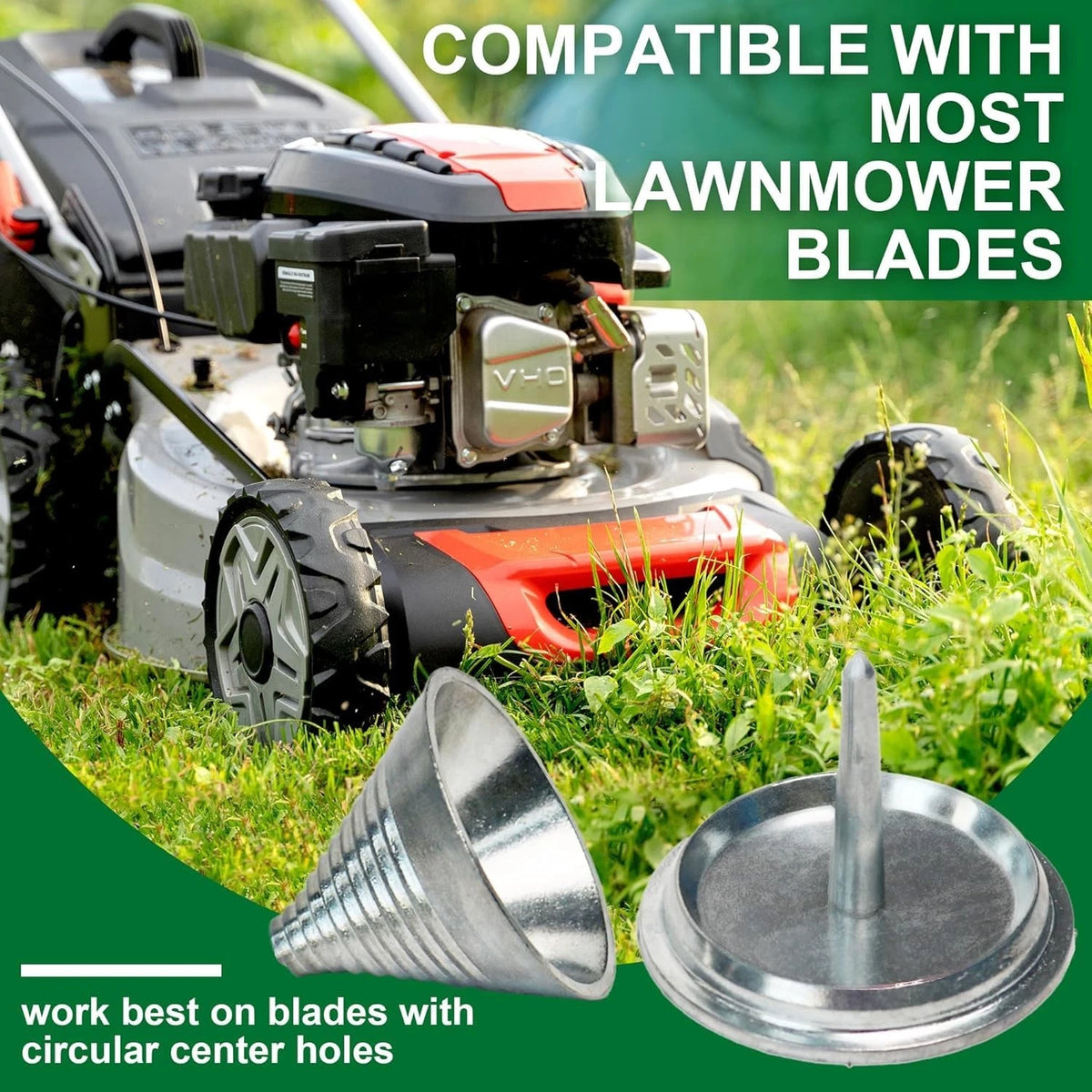 Lawn Mower Blade Balancer Tool Universal Metal Sharpening 1pk
