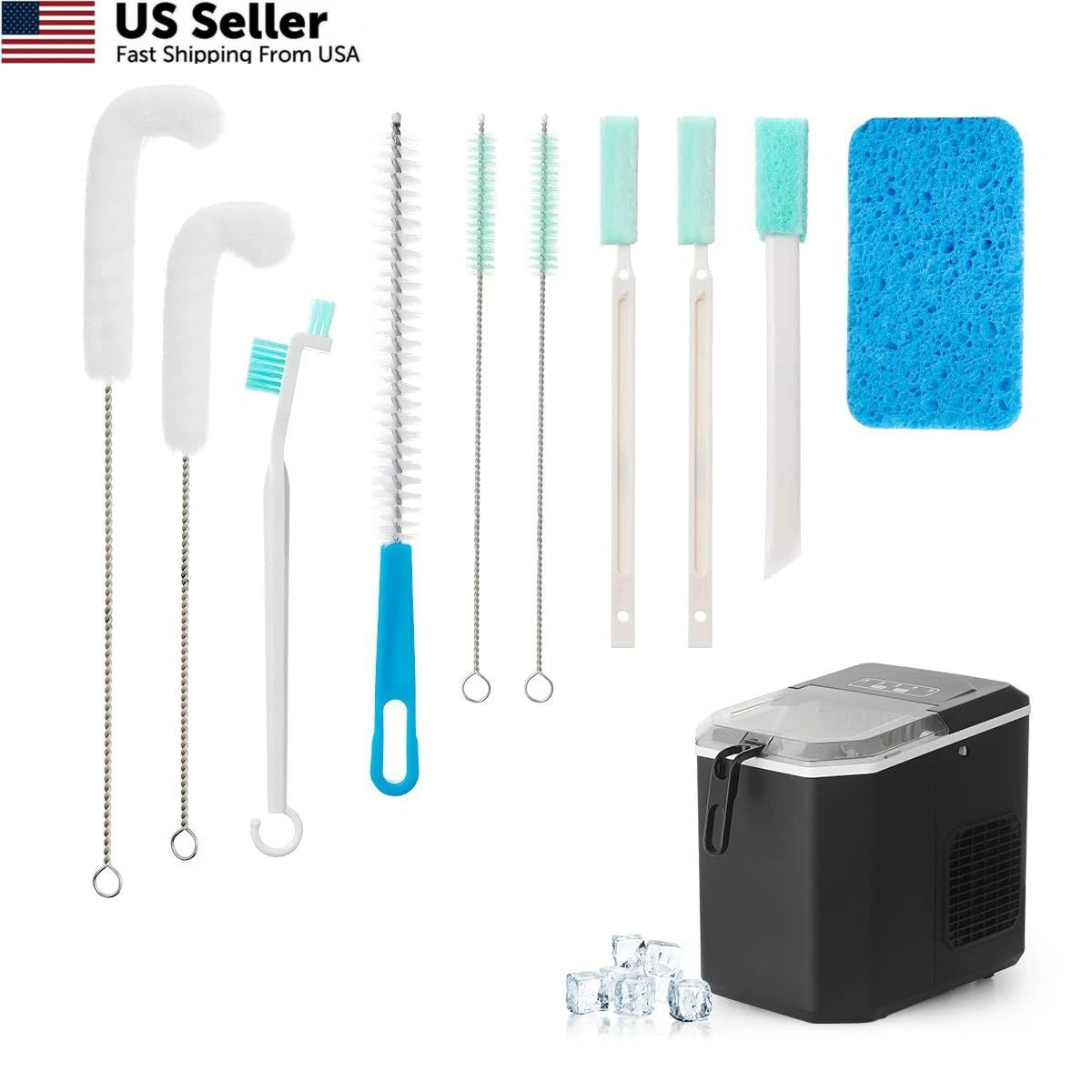 10 Pcs Ice Machine Cleaner Brush Set for AIEVE