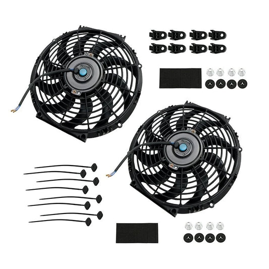 2X 12" Slim Cooling Fan Kit for Universal Applications (BCK53031K)
