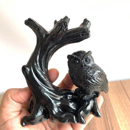Owl Hunting Decoy Statue for Yard Garden Outdoor Decor