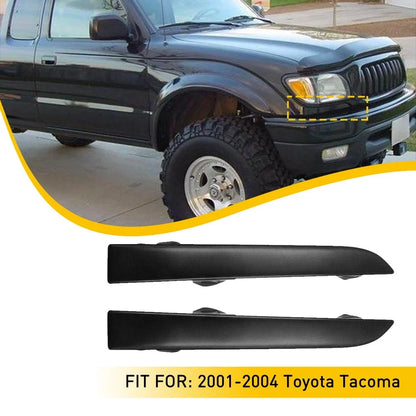 2X Headlight Filler Trim Panels for Front Bumper Grille - Tacoma 2001-2004