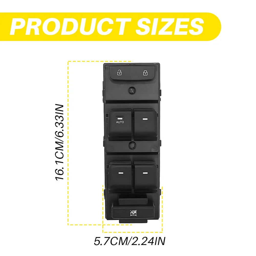 Master Control Switch for Power Windows - Hyundai Sonata 2015-2019