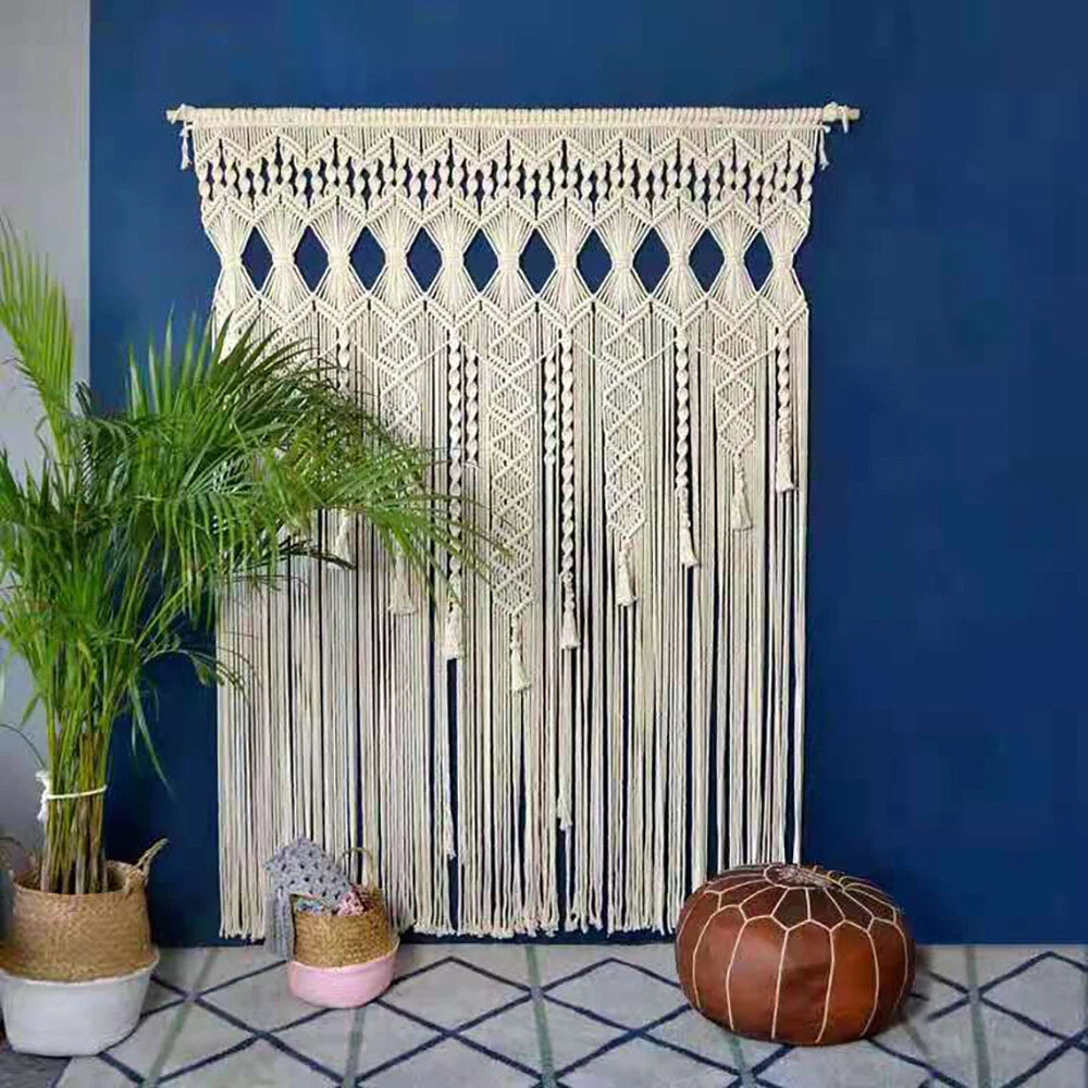 Large Macrame Wall Hanging for Home Decor (Boho Chic Art)