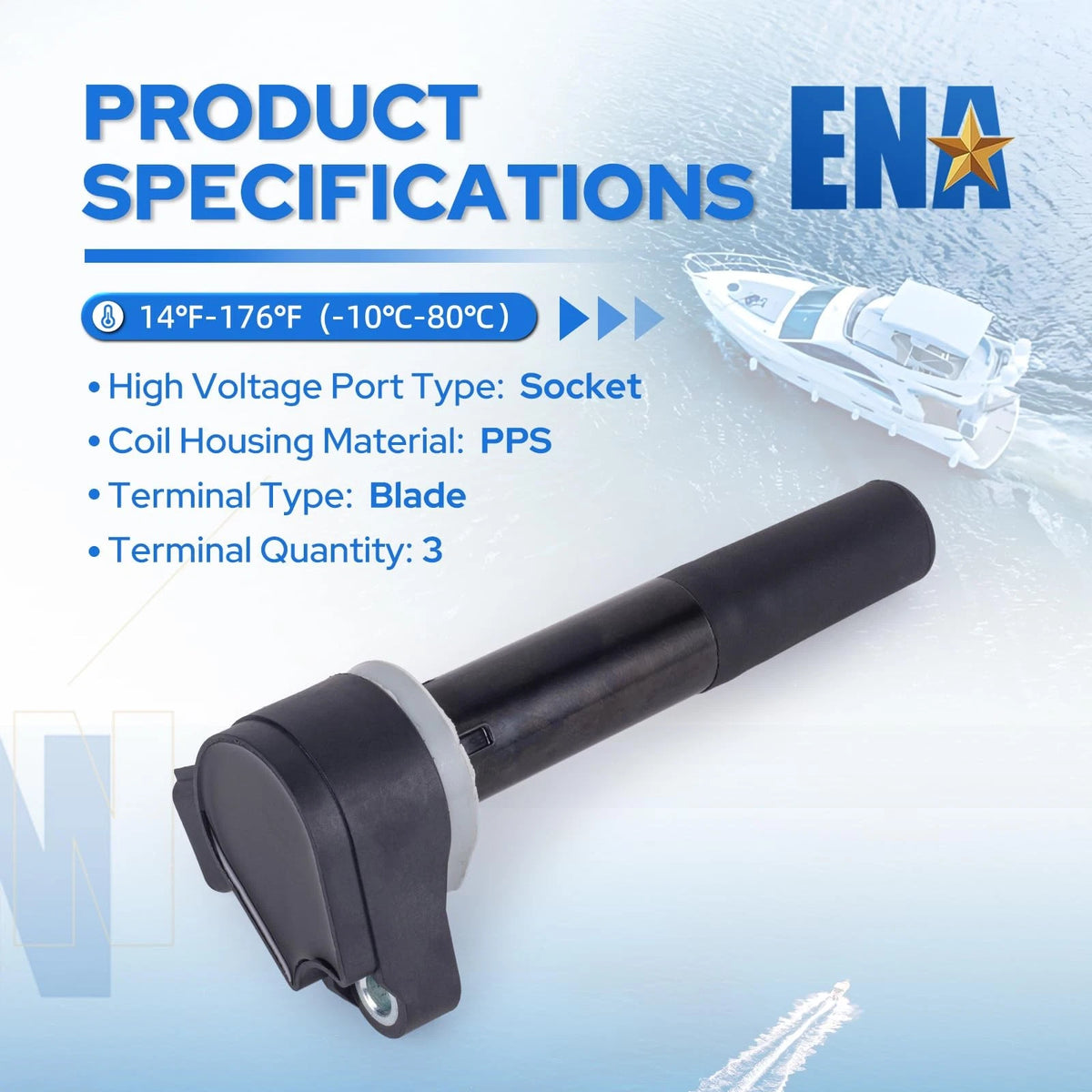 Set of 4 Ignition Coils for Mercury