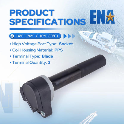 Set of 4 Ignition Coils for Mercury
