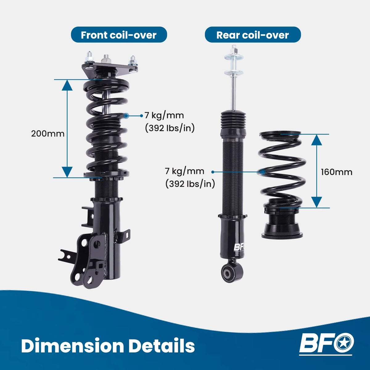 Suspension Coilover Struts and Shocks for Honda Civic (2012-2015)
