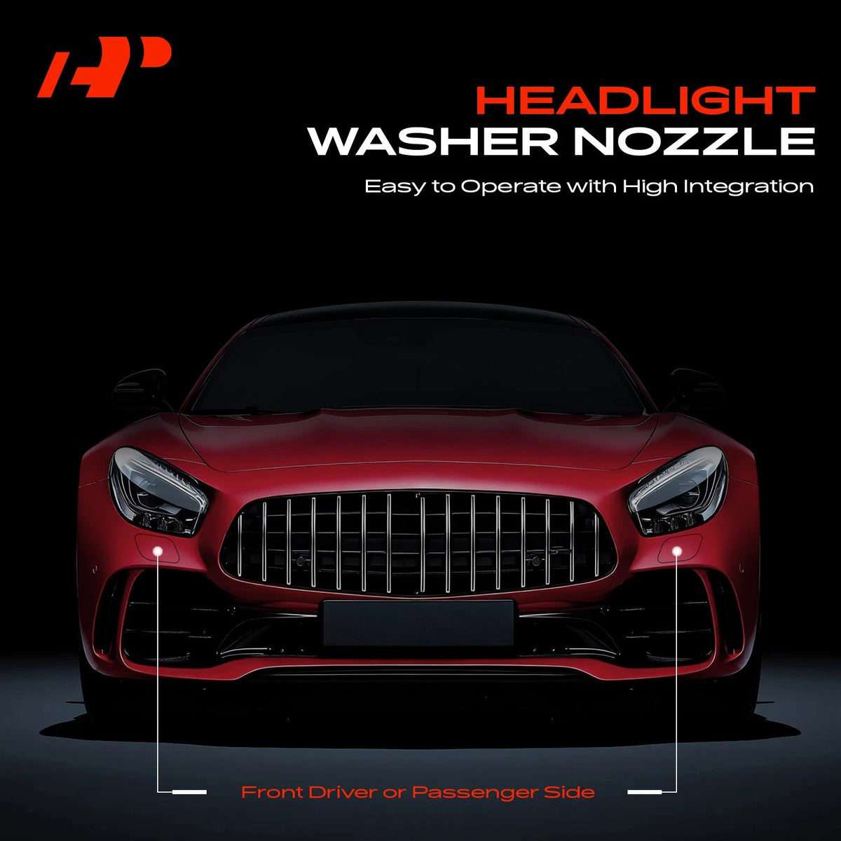 Front Headlight Washer Nozzle for Volkswagen Eos (2012–2015) 5K0955978A