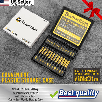 24-Piece Torx Bit Set for Automotive Use