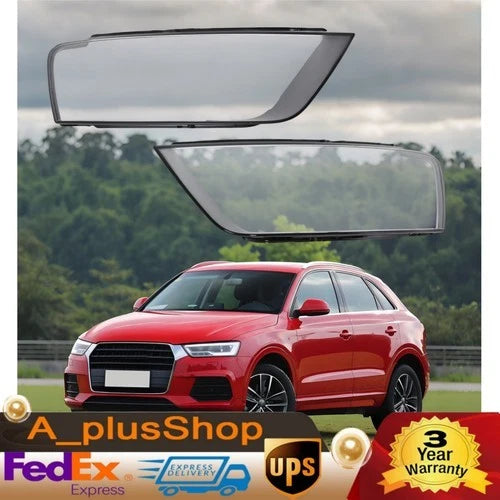 1 Pair Headlight Lens Cover for Audi Q3 (2016–2018)