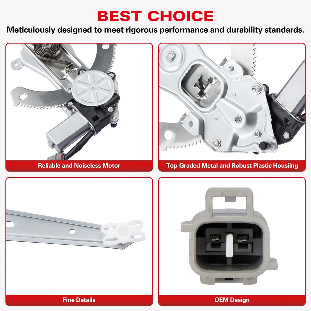 Power Window Regulator w/ Motor for Ford Windstar (1995–2003)