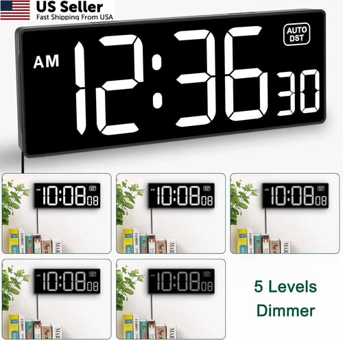 LED Digital Wall Clock for Soobest (10.2")