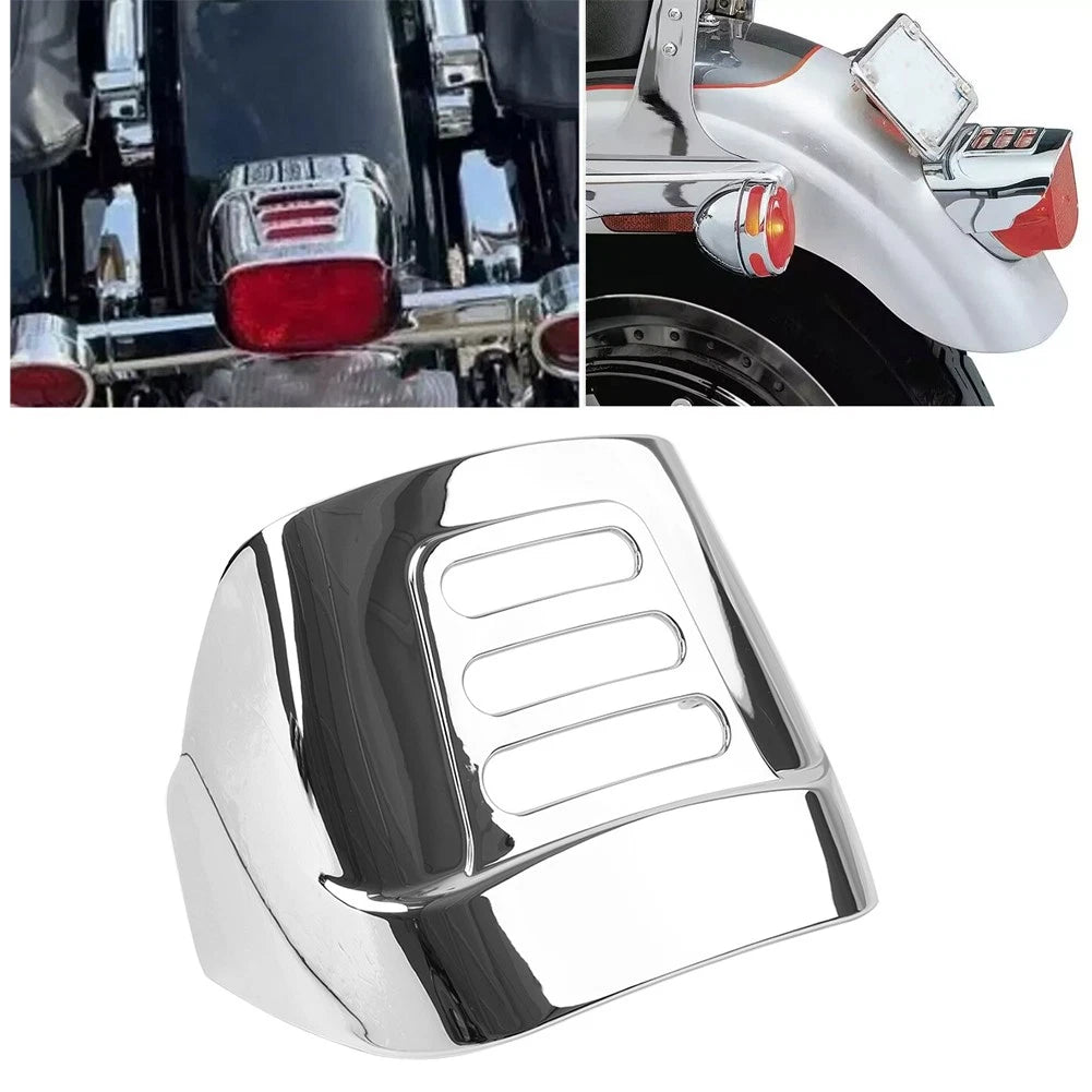 Chrome Tail Light Visor Cover for Harley Tri Glide FLHTCUTG (2009–2022)