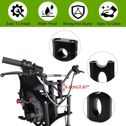 7/8" Handlebar Risers for Black (cs 0098 ba)
