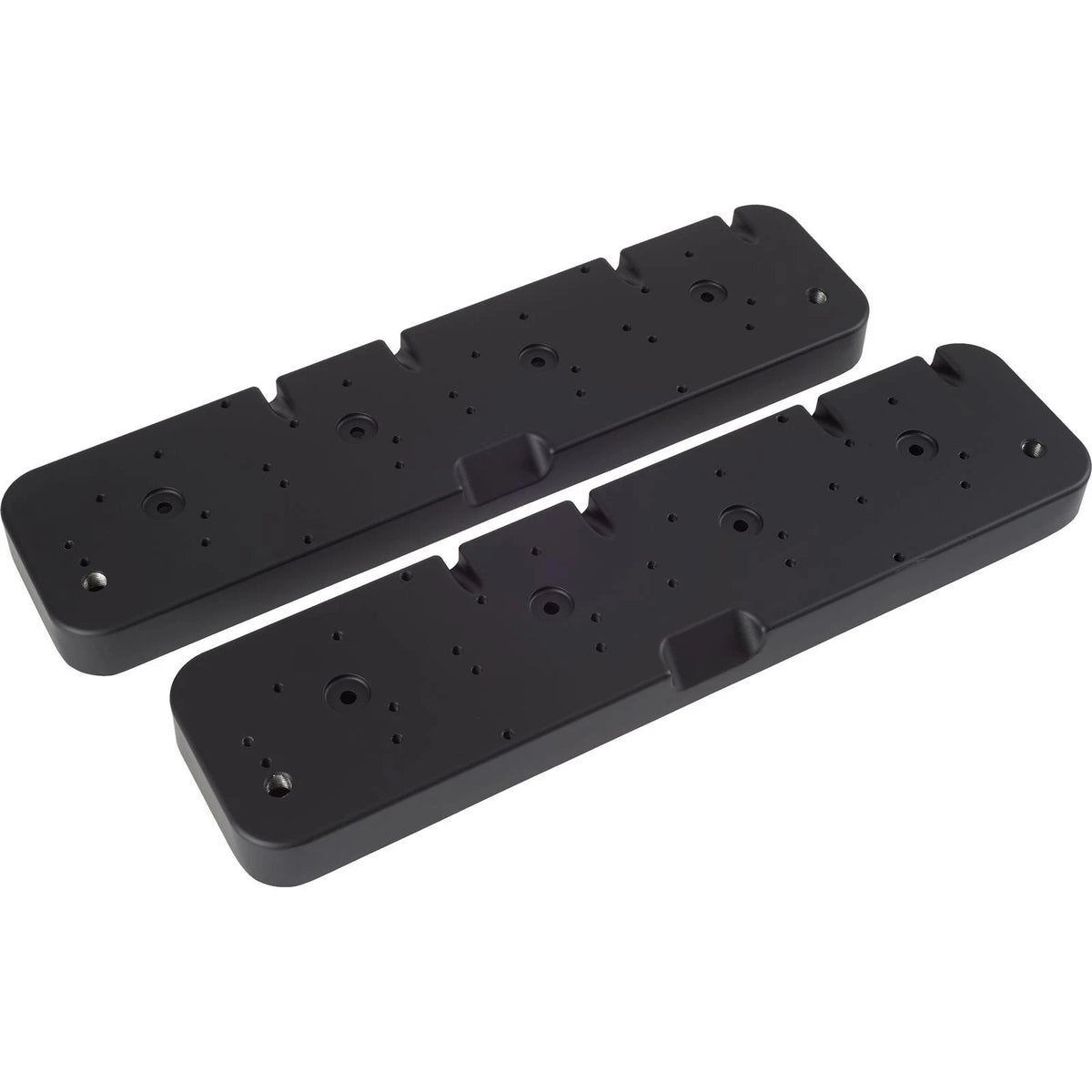 Set of 2 Speedway SBC Valve Cover Adapters for LS V8 (91084853-BLK)
