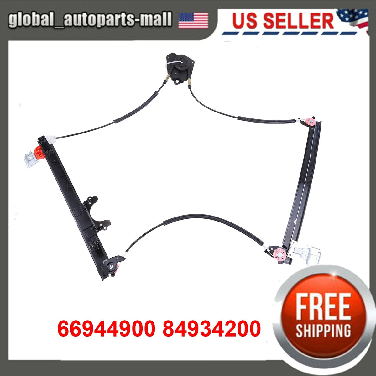 Front Left Window Regulator for Maserati Quattroporte M139 (2003–2013) 66944900, 84934200