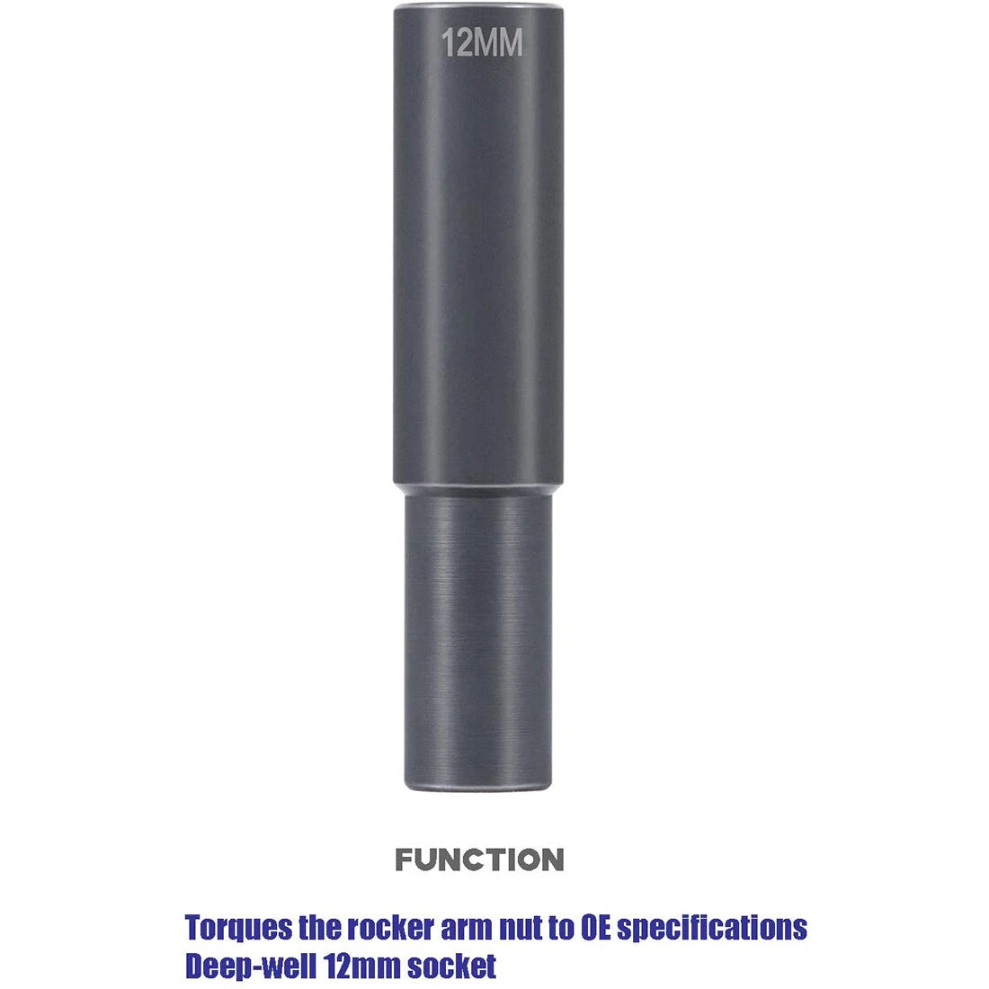 12MM 12PT 1/2" Rocker Arm Shaft Extra Deep Socket J-44706 for Detroit Diesel 60