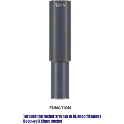 12MM 12PT 1/2" Rocker Arm Shaft Extra Deep Socket J-44706 for Detroit Diesel 60