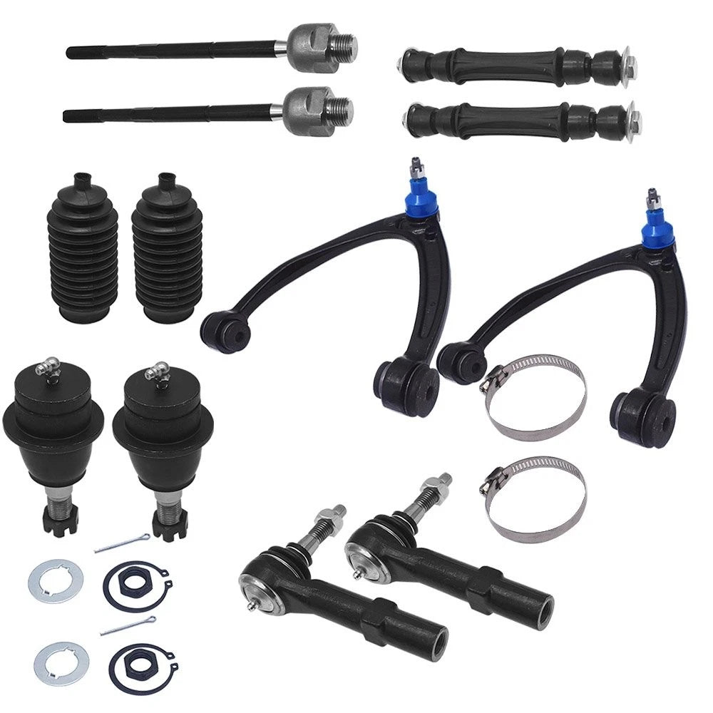 12pc Front Upper Control Arm Ball Joint Sway Bar for Chevy Silverado 1500 (2007–2018)