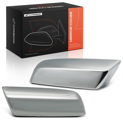 Pair Mirror Cover Cap for Chevy Silverado 1500 14-19 (22889519, GM1326108, GM1327108)