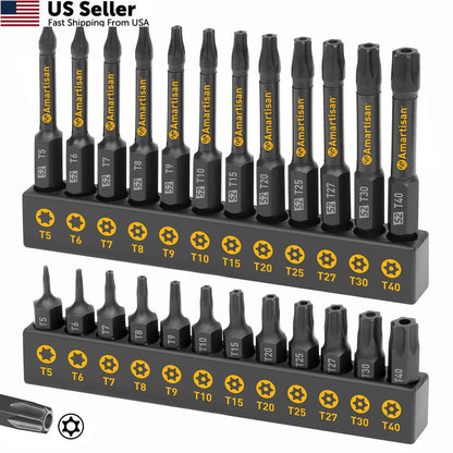 24-Piece Torx Bit Set for Automotive Use