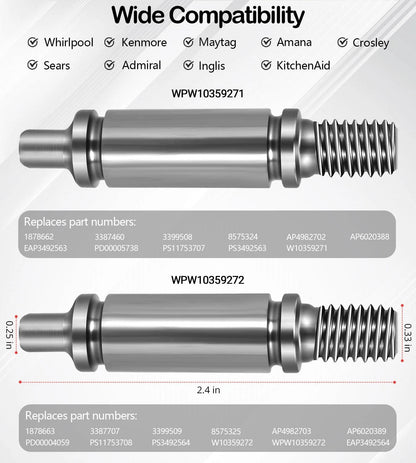 Full Kit (4 Pack) Dryer Drum Support Roller for