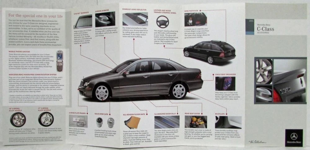 Accordion Style Sales Folder for Mercedes-Benz C-Class (2005)